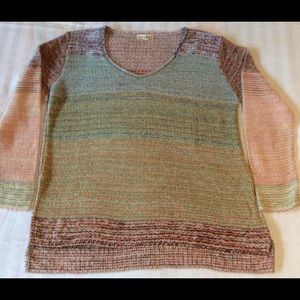 COLORFUL SUNDANCE CATALOG OVERSIZED SWEATER